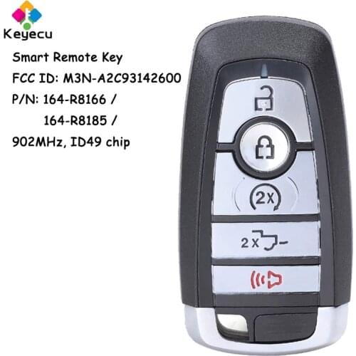 KEYECU Smart Prox Remote Car Key for Ford F-150 F-250 F-350 F-450 F550 Super Duty Fob M3N-A2C93142600 164-R8166 164-R8185 902MHz