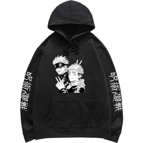 2021 Jujutsu Kaisen Anime Hoodie Men Jogging Sweatshirts Autumn Winter Fleece Hoodies Harajuku Streetwear Oversized Men Clothing