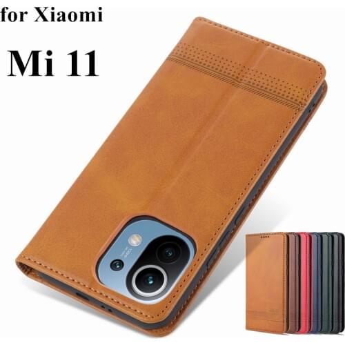 Deluxe magnetic adsorption leather case for Xiaomi Mi 11 lite Pro Ultra flip cover protective case Xiaomi Mi11 capa fundas