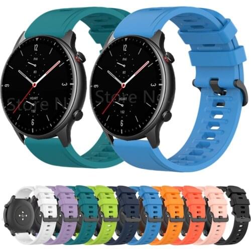 For Amazfit GTR2 Silicone Wristband for Huami Amazfit GTR 2 47mm 42mm Bip U GTR 2e GTS2 Wristband Bracelet Universal 20mm 22mm