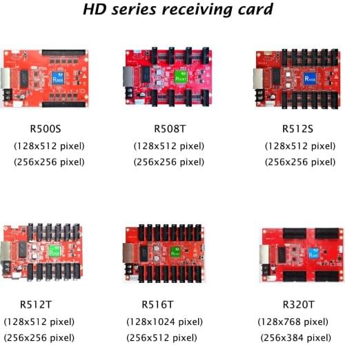 HD R501 hub75B receiving card , 12 output hub75 full color led display screen sign receiving card support 1/16Scan 1/32 Scan