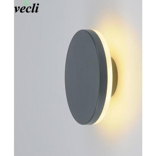 Waterproof Outdoor Wall Lamp Indoor Decoration led Wall Light Home Lighting Stair Light Round/Square Courtyard Light IP54