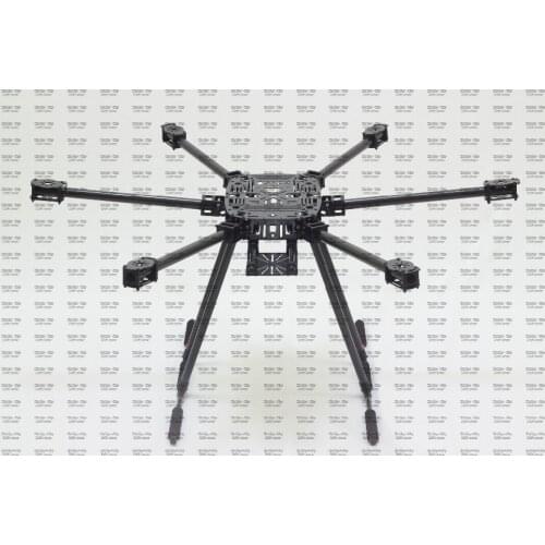 ZD850 Full Carbon Fiber ZD 850 Hexa-Rotor Frame Foldable Arm Hexacopter Frame Kit with Unflodable Landing Gear for FPV