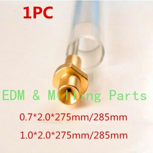 1PC EDM Wire S581 3082452 Low Speed 0.7*2.0*275/285mm 1.0*2.0*275/285mm Automatic Wire Threading Tube For Sodick Machine Service