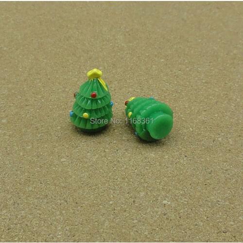 1pcs/lot resin solid Christmas tree cartoon 21mm fairy garden gnome moss terrarium decor crafts bonsai home DIY A105-6