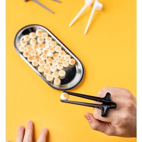 1pc Adult Training Game Chopsticks Potato Chips Clip Food Practice Chopsticks Lazy Helper Dishes Dinner Game Kitchen Tools