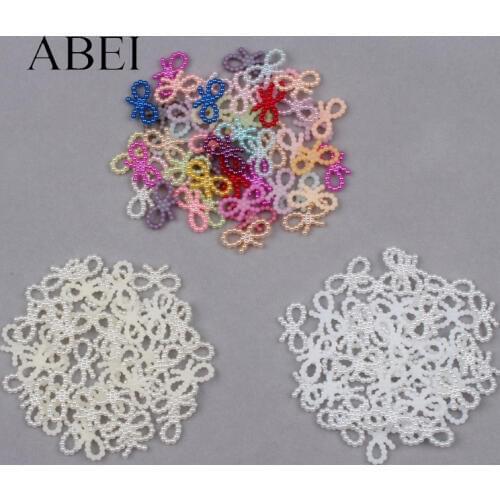 1000pcs ABS Bow Pearl Bead For Arts Scrapbook Mobile Phone Nail Decoration Handmade Crafts Ornaments DIY Garments Loose Beads
