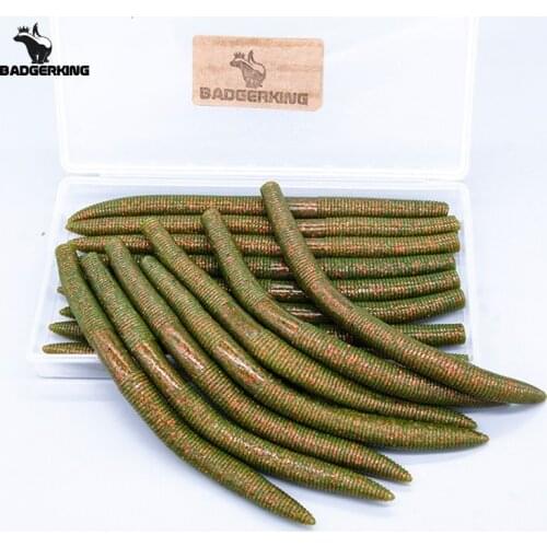 15pcs/ lots soft plasitic Fishing Lure For Neko Rig Wacky Rig 14cm 8.5g artificial Swim Bait soft lure for jigging fishing