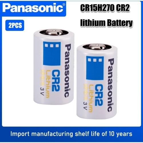 2PC Panasonic CR2 Digital Camera Photographic Device LED Flashlight Battery CR15H270 DLCR2 ELCR2 3V Lithium Battery