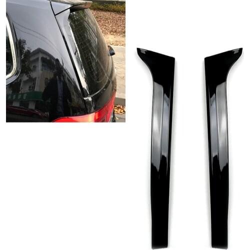 2PCS Rear Window Side Canard Spoiler Wing Trim For VW Touran 2016-2019