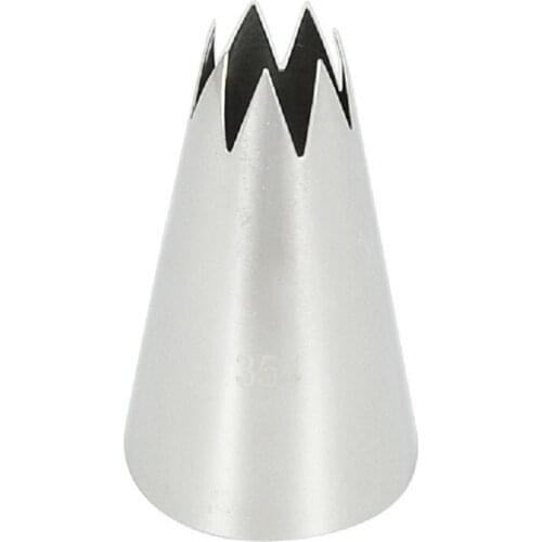 20pcs/Lot)Free Shipping FDA High Quality Stainless Steel 18/8 Cake Decorating Large Open Star Icing Nozzle #354