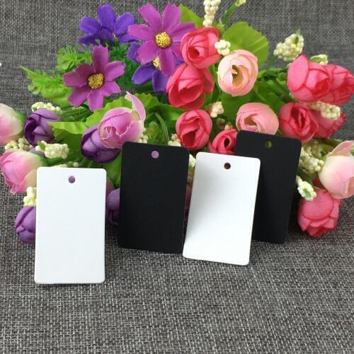 200Pcs Colorful Blank Paper Cardboard Tags for Box Cases Clothes Hang Tags Jewelry Box Label Tags Multi Style Accept Custom Logo