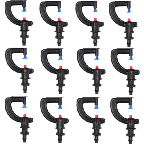 Flat Spreader Down-Spray Sprinkler With 1/4inch Barbed Greenhouse Irrigation Sprinklers Drip Irrigation Components