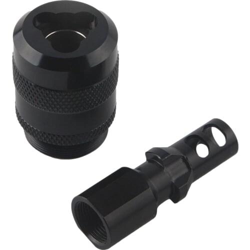 3 Lug Trilug Mount Quick Detach Stainless Steel piston 1-3/16x24 Tri Lug TPI Adapter 1.375x24 for Solvent Trap Filter 9mm