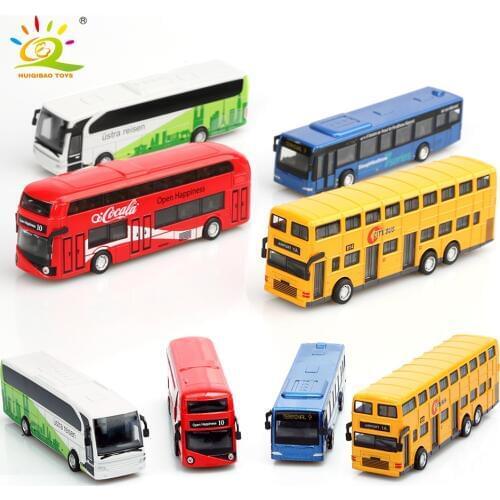 4pcs/Set Indoor Collection Alloy Bus Toy Bus Model Diecasts & Toy Vehicles Desk Alloy Bark Of The Car Toy Pocket Decoration