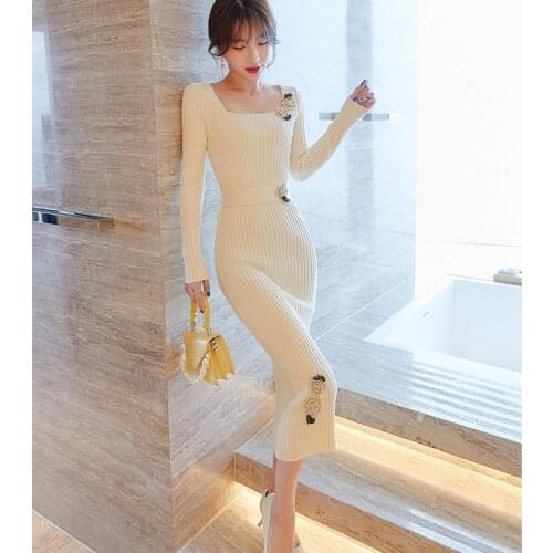 Fashionable Knitted Dresses AIWOTWOTONG China