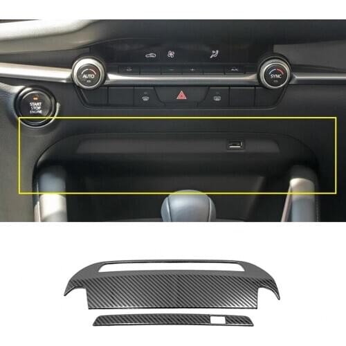 Stainless Steel Accessories Car Front Charging USB Interface Frame Cover Trim Sticker Car Styling for Mazda 3 Axela 2019 2020