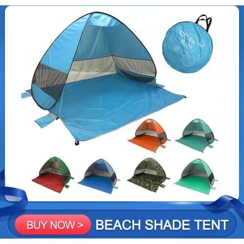 Outdoor Automatic Tent Instant Pop up Camping Tent Portable Travel Beach Tent Anti UV Shelter Fishing Hiking Picnic