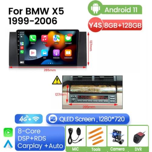 For BMW E39 E53 X5 M5 Car android GPS Radio Stereo WIFI Free MAP 4Core 2 din Car Multimedia Player Support Multiple Languages