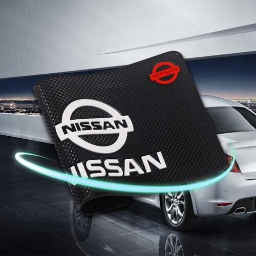 Car Logo Anti Slip Mat Phone Holder Non-Slip Mat non slip Pad For Nissan Nismo Rogue Altima Qashqai X-Trail Juke Car Accessories