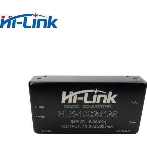 Free shipping single phase output 18-36Vdc to 10W 12V dc converter power module HDD10-24S12B1