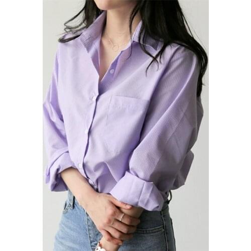Colorfaith Stand-up Collar Blouses
