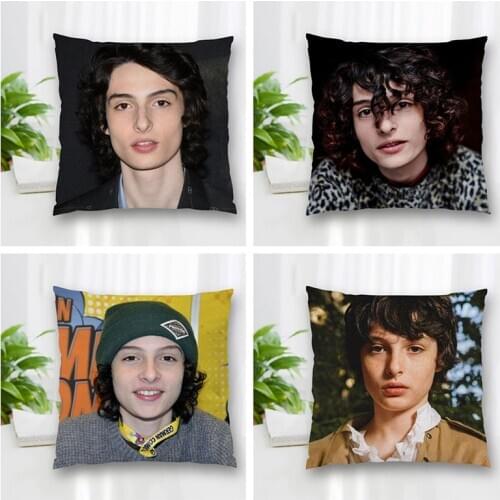 Hot Sale Custom Finn Wolfhard Square Pillowcase Zipper Double-Sided Pillowcase Living Room Bedroom Multi-Size 35x35cm 60x60cm