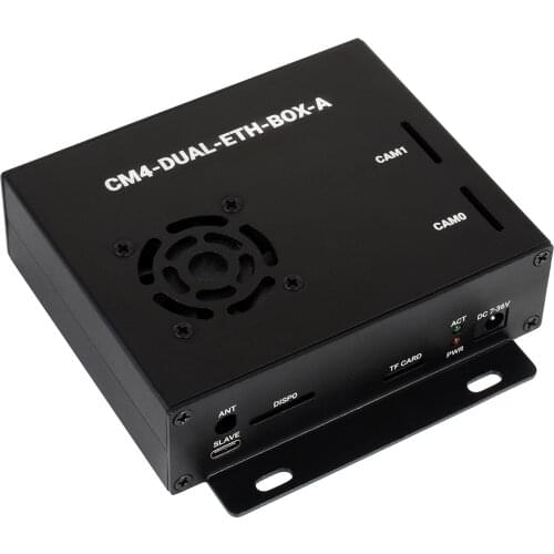 Dual Gigabit ETH Computer Based On CM4(NOT Included),Metal Case,CM4-DUAL-ETH-BASE Inside, Fast And Easy To Build A Mini-Computer