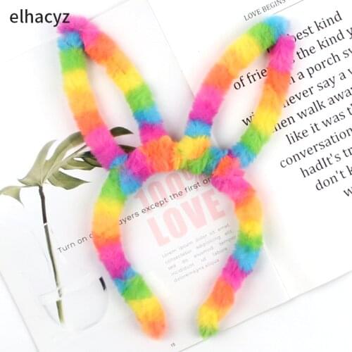 Glitter Sequins Rabbit Ears Headband Girls Bunny Ears Hairband Kids Cute Head Hoop New Chic Headwear Women Party Hair Accessory