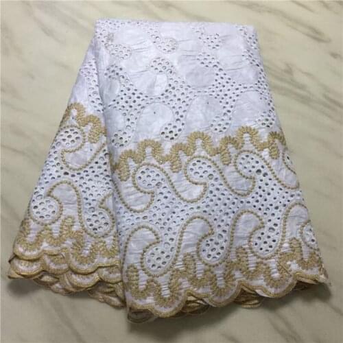 Latest African Bazin Riche Fabric African Lace Fabric Wedding Bazin Original 5yards Embroidery Swiss Lace Fabric for Dress M4865