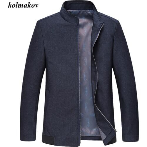 2020 New Arrival Spring Style Men Boutique Jacket Coat Business Casual Solid Zippers Mandarin Colllar Mens Loose Jacket Dress