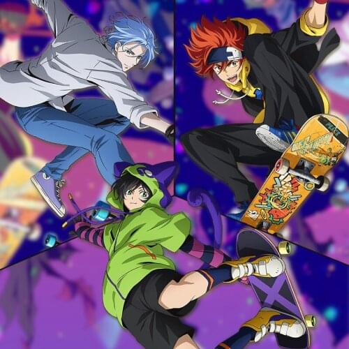 SK8 Wig Anime SK8 the Infinity SK8 Langa MIYA Reki Joe Cosplay Wigs Headwear Halloween Cosplay Props