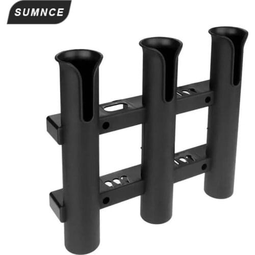 3 Tubes Link Plastic Fishing Rod Racks Holder Socket for Boat Marine Fishing Box Kayak Boat Yacht