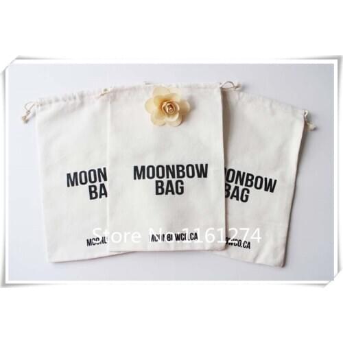 Customized Logo cotton gift Bags Gift Jewellry drawing Pouch