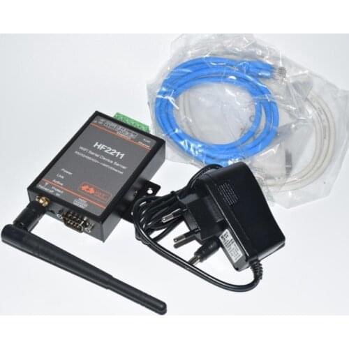 Full Set HF2211 Serial to WiFi RS232/RS485/RS422 to WiFi/Ethernet Converter Module for Industrial Automation Data Transmission