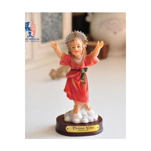 Popes Nativity scene presents Church children presents girl Beauty figure Sculpture statue Home Decoration