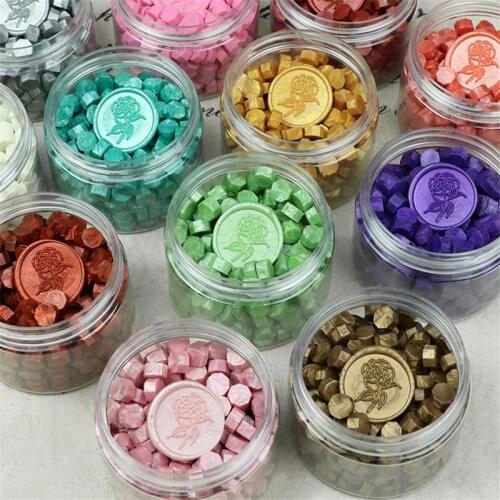 300-340PCs/Can DIY Wax Seal for Sealing Beads Jar Envelope Wedding Packaging Postcard Postage Stamps Scrapbooking Stamping 130g