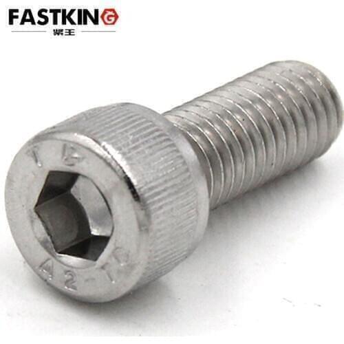 50Pcs ANSIB18.3SH 4#-40 US 304 A2 Stainless Steel Hex Hexagon Socket Cap Allen Head Screw Bolt