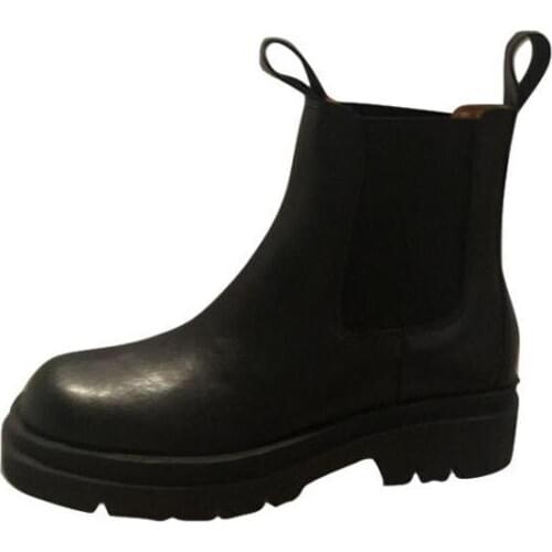 Women Shoes Snow boots Ladies Flock Warm Boots Solid Romon Middle 3cm Heel High Martin casual Hairy Side Boots