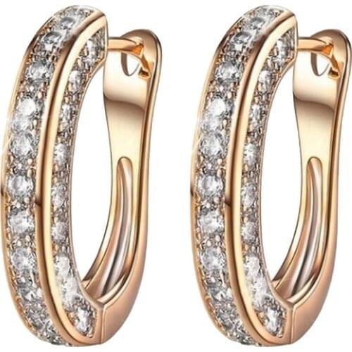 Earrings For Women Pendientes Mujer New Fashion Bijoux Femme Jewelry Luxury Round Diamondsilver Gold Glitter Серьги Oorbellen