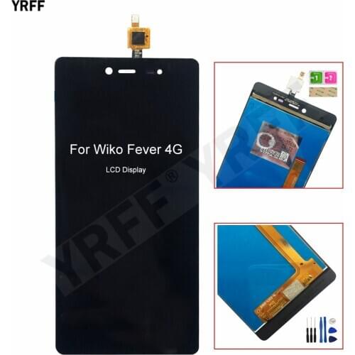 5.2'' LCD Screen For Wiko Fever 4G LCD Display Touch Screen Digitizer Sensor Panel Repair Parts Free Shipping
