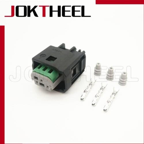 1/10/50 set 3 Pin Tyco AMP female accelerator pedal waterproof electrical connector plug for Benz BMW Citroen Peugeot 2-967642-1