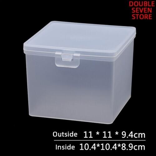 11cm PP plastic box thick matte parts tool storage box with lid and buckle QTY 1PCS