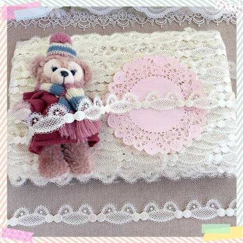 5 Yards 2.7cm Wide Wholesale Elegant Lace Trims for DIY Water Soluble Polyester Lace Garment Embellishment Accessories