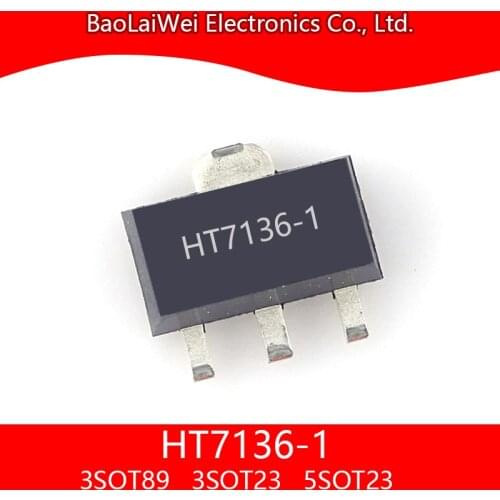 200pcs HT7136-1 3SOT89 3TO92 TO92 5SOT23 ic chip Electronic Components Integrated Circuits Low Power LDO voltage regulator