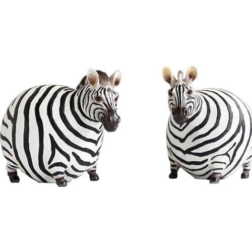 African Fat Zebra Figurine – Miniature Zebra Animal Toys for Kids 3-Years-Old & Up