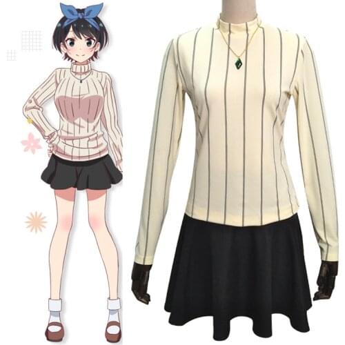 Anime Rent A Girlfriend Kanojo Okarishimasu Sarashina Ruka Cosplay Costumes Men Women Full Set Halloween Party Uniform Costumeme