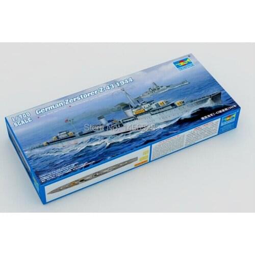 Freeshipping The German navy Z - 43 destroyers Assembly Model kits Modle building Trumpeter 1/700 scale