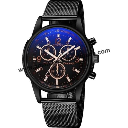 Fashion Alloy Women Geneva Watches Round Analog Quartz Dress Men Wrist Watch Casual Men Women Mesh Watches 641