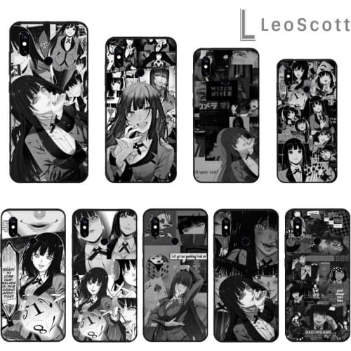 Comics Kakegurui Jabami Yumeko Anime Phone Case For xiaomi Redmi 5 5A plus 7A 8 note 2 3 4 5 5A 6 7 GO K20 A2